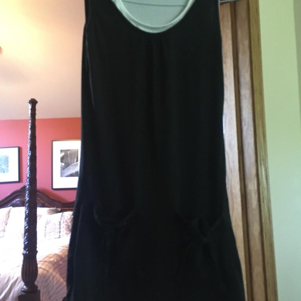 Adorable little 2 layer Black and White Sun Dress